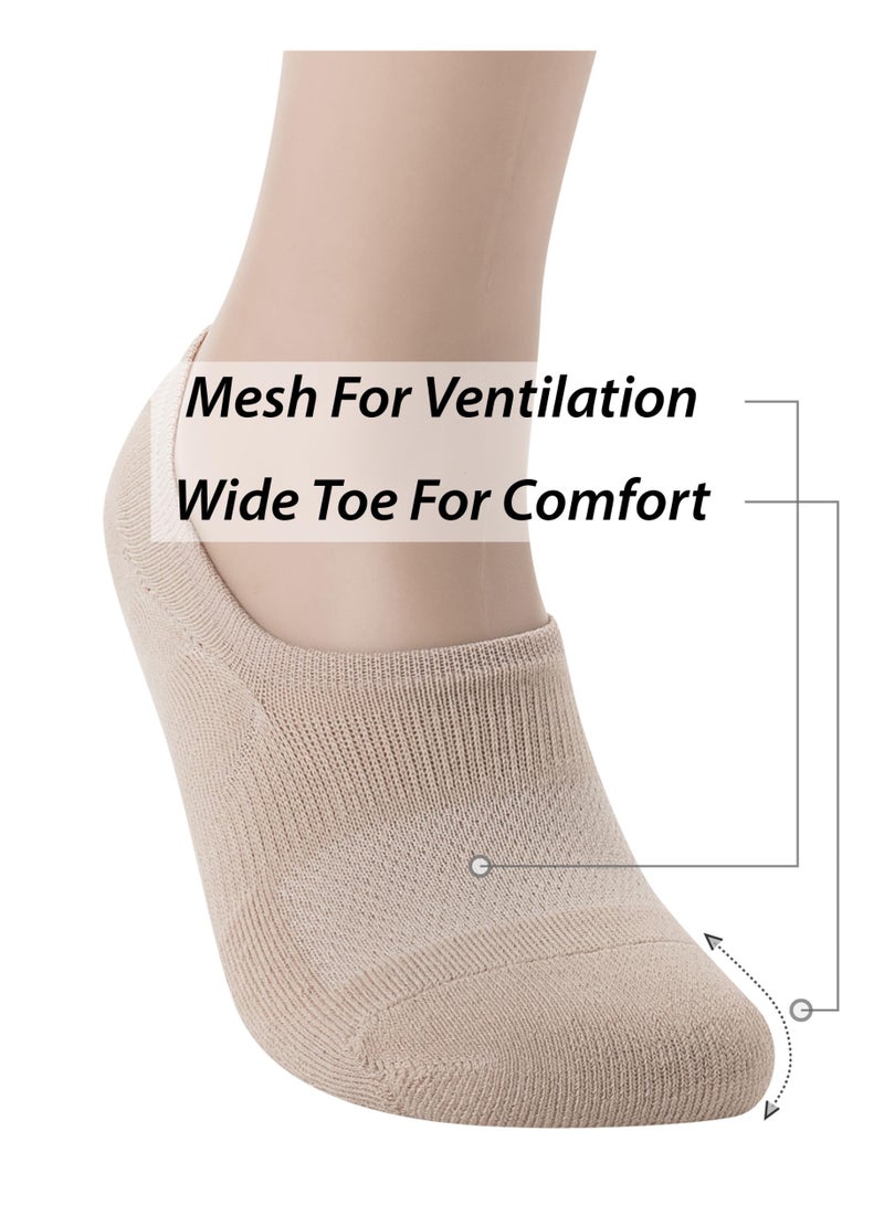 No Show Socks For Women Men Cotton Cushion Footies Liner S M L XL - Image 5